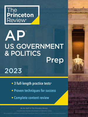 cover image of Princeton Review AP U.S. Government & Politics Prep, 2023
